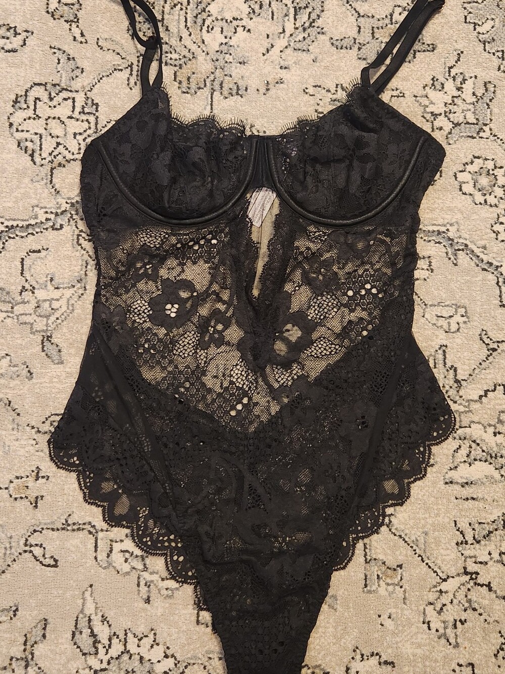 Victoria's Secret Black Lace Teddy